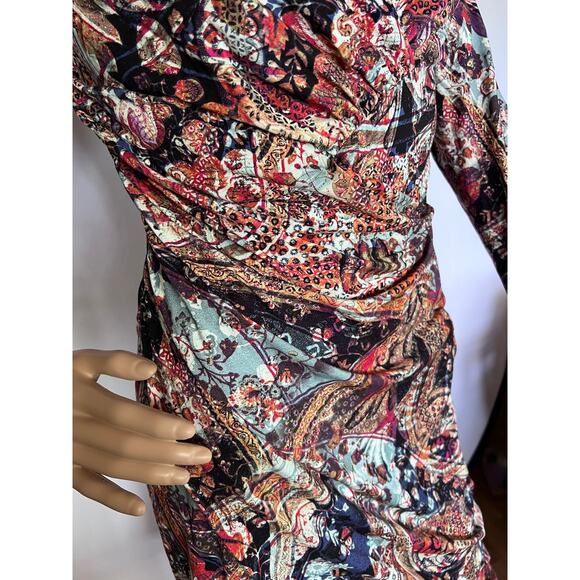Peruvian Connection Imari wrap dress Size XS Extra Small - Picture 4 of 7